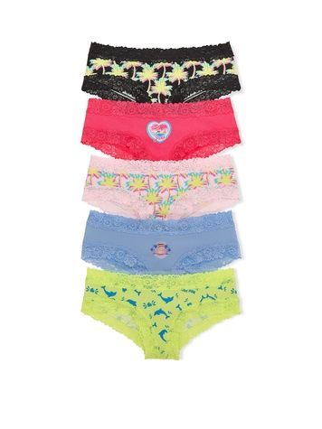 Набір трусиків Чіки PINK від Victoria's Secret 16642574 (5шт) 16642574 фото