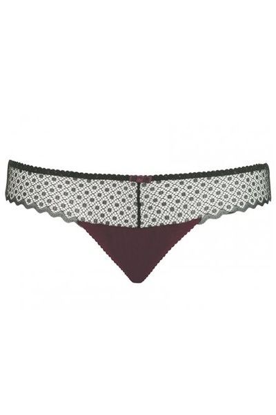 Трусики танга Curvy Kate SG5302 з високою талією SG5302_чорний з шовковицею фото