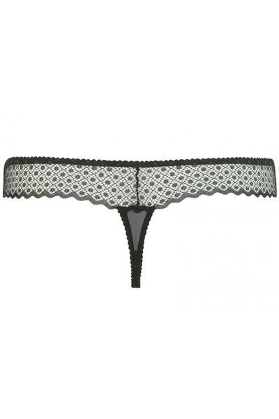 Трусики танга Curvy Kate SG5302 з високою талією SG5302_чорний з шовковицею фото