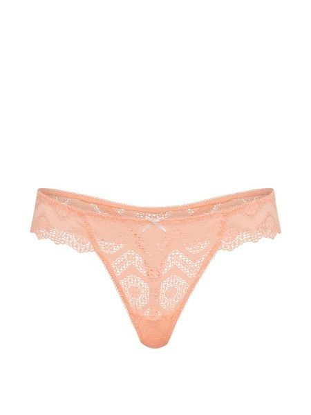 Мереживні трусики Танга PINK від Victoria's Secret 882116156 помаранчеві 882116156 фото