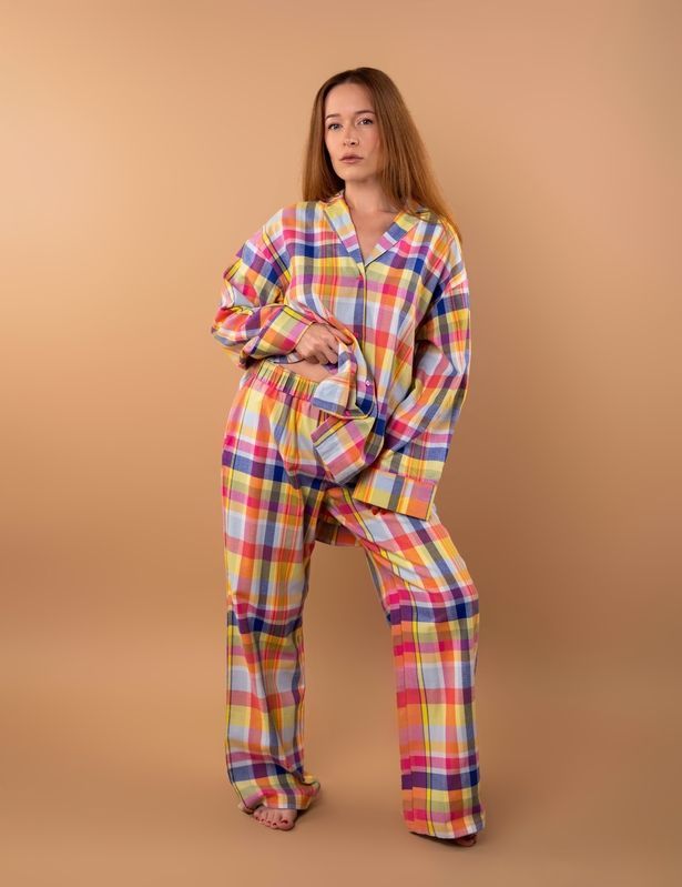 Штаны домашние brabrabra HOM2418010 в цветную клетку HOM2418010_кольорова клітинка фото