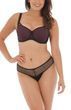 Трусики танга Curvy Kate SG5302 з високою талією SG5302_чорний з шовковицею фото