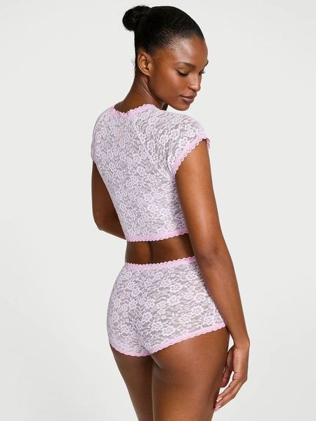 Сиреневая пижама Victoria's Secret 272315722 футболка и шорты 272315722 фото