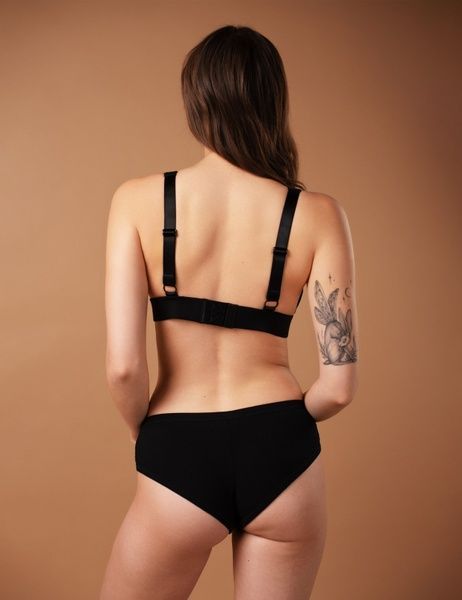 Бюстгальтер з трикутною чашкою brabrabra SLZ25301214 без косточек SLZ25301214_чорний фото