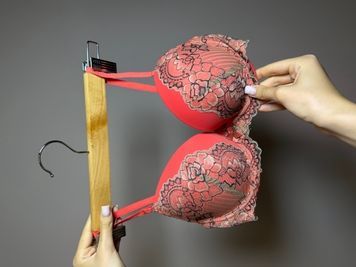 Бюстгальтер з формованими чашками Rose & Petal RP81621 з Push-up RP81621_гарячий кораловий фото