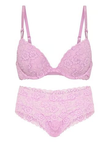 Комплект жіночої білизни Victoria's Secret 155459185 бузковий 155459185 фото