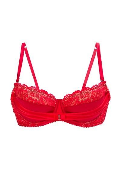 Бюстгальтер Silenza SLZ17401070 з Push-up на кісточках SLZ17401070_червоний з бежевим фото