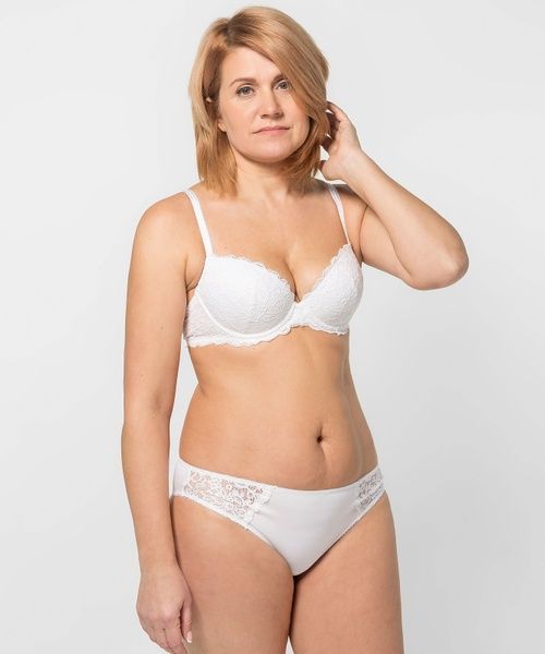 Бюстгальтер brabrabra SLZ18401076 з формованою чашкою на кісточках SLZ18401076_білий фото
