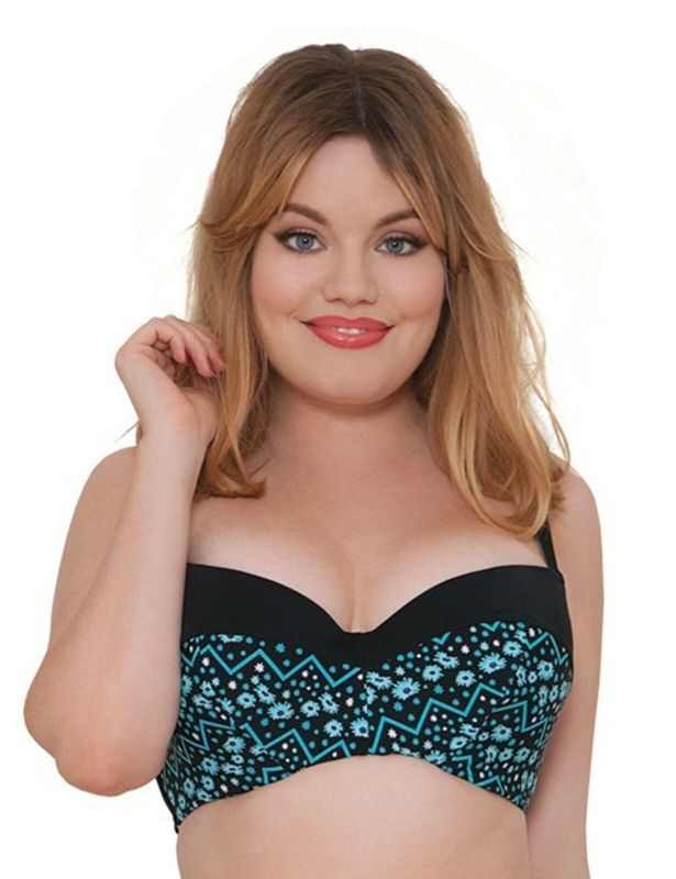 Верх купальника Curvy Kate CS3861 с мягкой чашкой CS3861_квiтковий принт фото