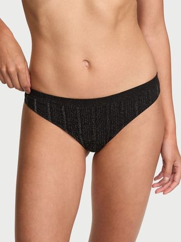 Женские трусики Танга Victoria's Secret 867431300 черные 867431300 фото