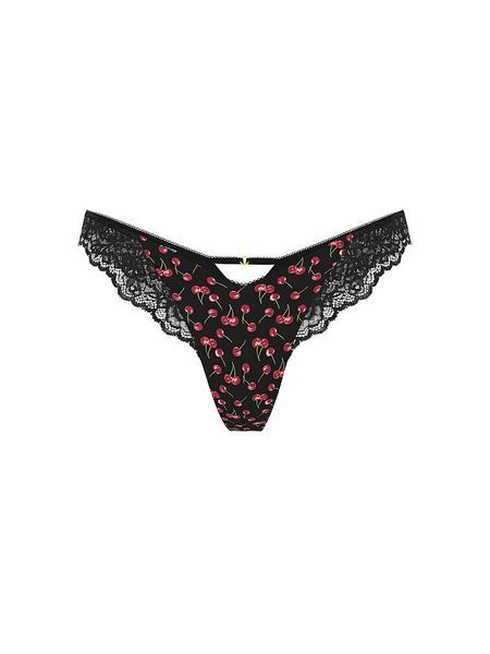 Женские трусики Танга Victoria's Secret 819241977 черные 819241977 фото