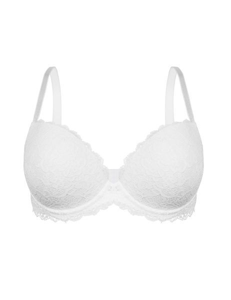 Бюстгальтер brabrabra SLZ18401076 з формованою чашкою на кісточках SLZ18401076_білий фото