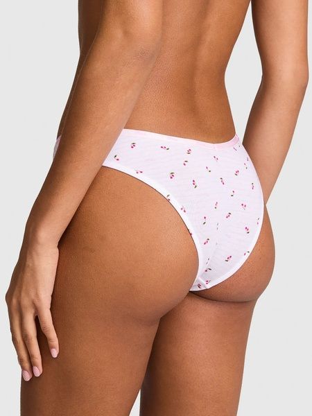 Жіночі трусики Танга PINK від Victoria's Secret 255474320 білі, рожеві 255474320 фото