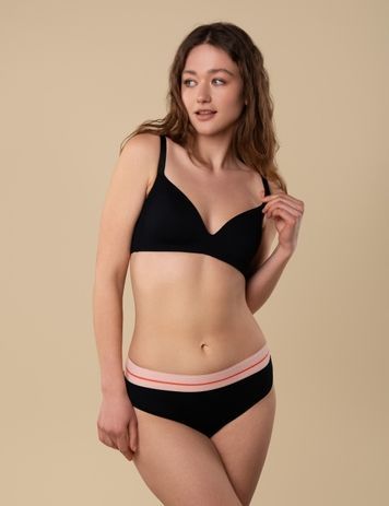 Бюстгальтер без косточек brabrabra SLZ25601015 с формованной чашкой SLZ25601015_чорний фото