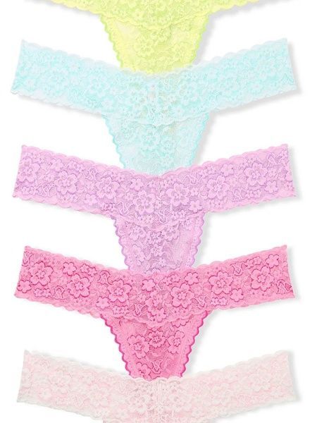 Набір трусиків Танга Victoria's Secret 57561099 (5шт) 57561099 фото