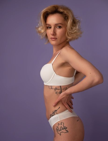 Бюстгальтер brabrabra SLZ19801076 з Push-up на кісточках &mdash; Уцінка (дефект) SLZ19801076(д)_білий фото