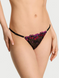 Кружевные трусики Стринги Victoria's Secret 553215988 черные 553215988 фото 1