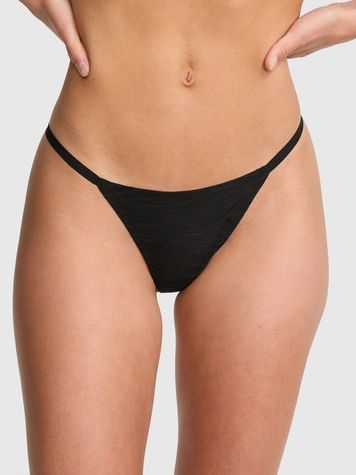 Безшовні трусики Стрінги PINK від Victoria's Secret 602457824 чорні 602457824 фото