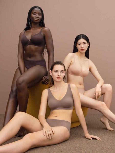 Безшовні трусики Хіпстери UNIQLO 604208291 бежеві 604208291 фото