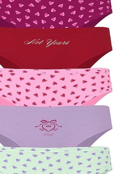 Набір трусиків Чіки PINK від Victoria's Secret 979686967 (5шт) 979686967 фото