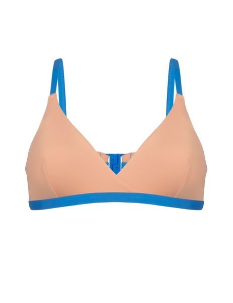 Верх купальника brabrabra SO215914 з м'якою чашкою SO215914_блакитний фото
