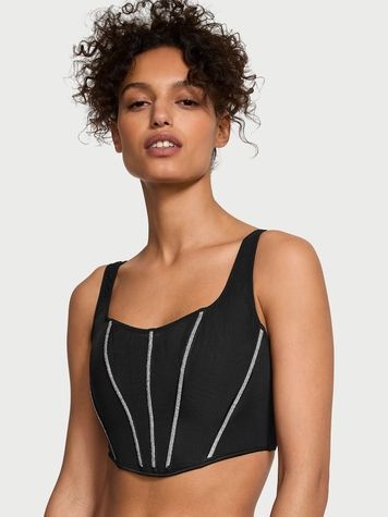 Корсетний топ Victoria's Secret 238288224 Чорний 238288224 фото