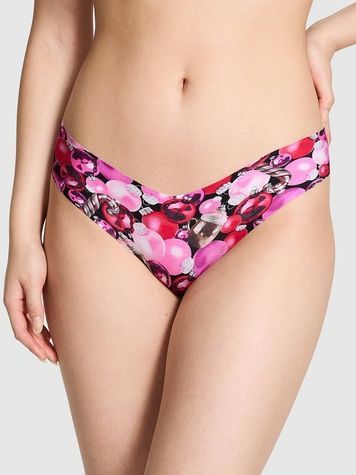 Бесшовные трусики Танга Victoria's Secret 377868924 розовые 377868924 фото