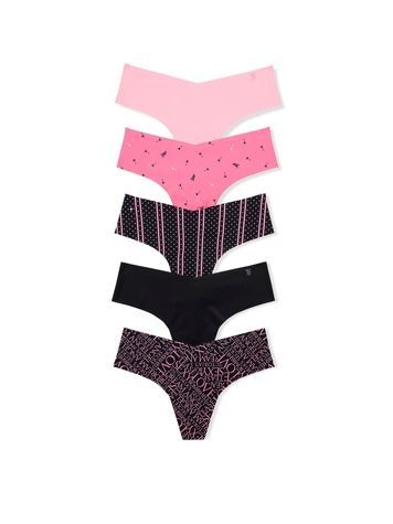 Набор трусиков Танга Victoria's Secret 491545220 (5шт) 491545220 фото