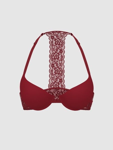 Кружевной бюстгальтер Victoria's Secret 382261317 с формованной чашкой 382261317 фото