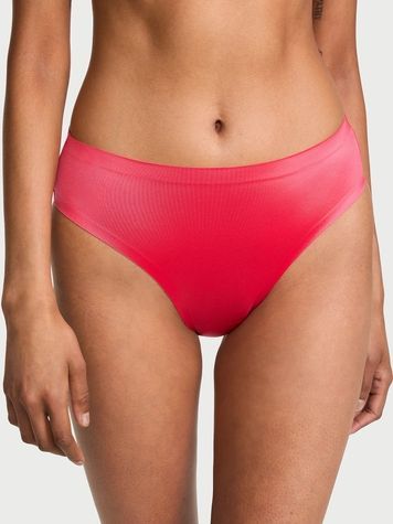 Бесшовные трусики Бикини Victoria's Secret 340006565 красные 340006565 фото