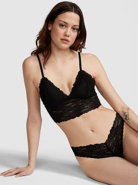 Кружевные трусики бразильяна PINK от Victoria's Secret 984388361 984388361 фото