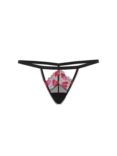 Жіночі трусики Стрінги PINK від Victoria's Secret 297132923 чорні 297132923 фото