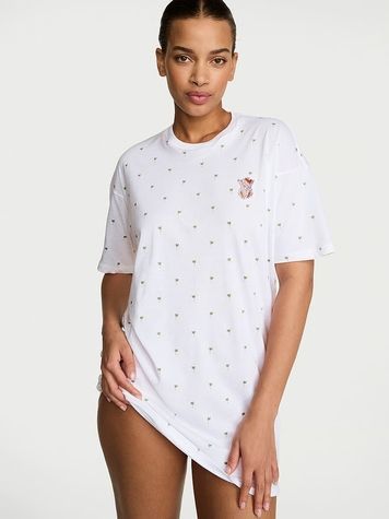 Ночная сорочка Victoria's Secret 465751146 белая 465751146 фото