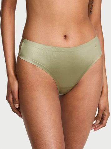 Бесшовные трусики Танга Victoria's Secret 623568161 зеленые 623568161 фото