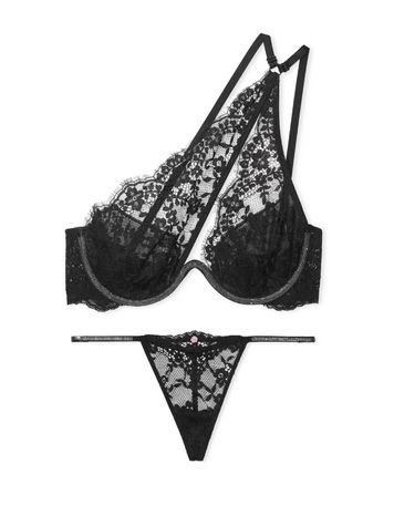 Комплект жіночої білизни Victoria's Secret 591443370 чорний 591443370 фото