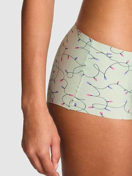 Бесшовные трусики Шорты PINK от Victoria's Secret 797276166 зеленые 797276166 фото