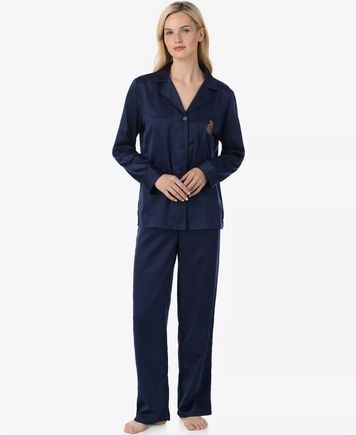 Синя Піжама Ralph Lauren 429948690 Сорочка і штани 429948690 фото