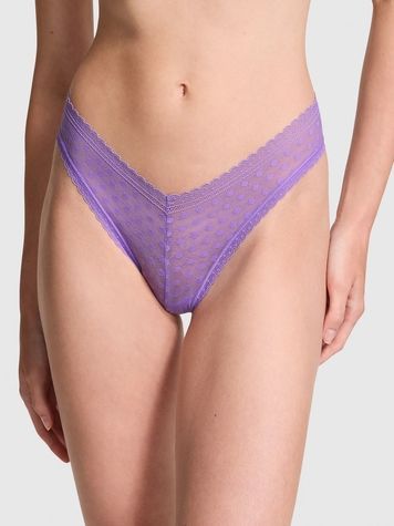 Трусики бразилиана PINK от Victoria's Secret 653699453 с низкой посадкой 653699453 фото