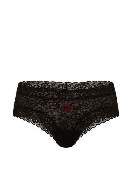 Мереживні трусики Чіки Victoria's Secret 491002719 чорні 491002719 фото