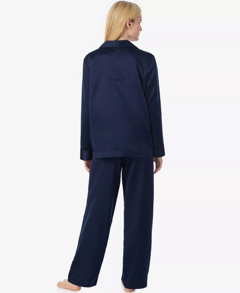 Синяя пижама Ralph Lauren 429948690 рубашка и штаны 429948690 фото