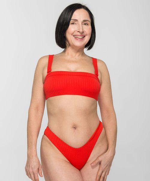 Верх купальника brabrabra SO205231 бандо SO205231_червоний фото