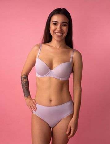 Бюстгальтер brabrabra SLZ19801076 з Push-up на кісточках SLZ19801076_ліловий фото