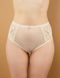 Кружевные трусики слипы brabrabra SLZ25802121 с высокой талией SLZ25802121_ваніль фото 4