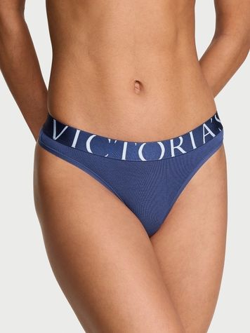Женские трусики Танга Victoria's Secret 500451474 синие 500451474 фото