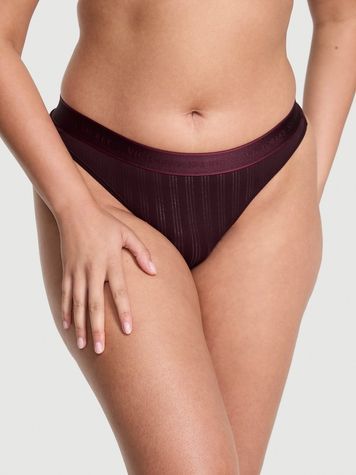 Женские трусики Танга Victoria's Secret 741746756 фиолетовые 741746756 фото