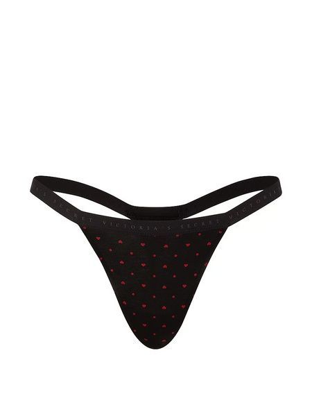 Жіночі трусики Стрінги Victoria's Secret 689465782 чорні 689465782 фото