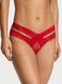 Кружевные трусики Чики Victoria's Secret 861316571 красные 861316571 фото 1