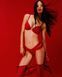 Кружевные трусики Чики Victoria's Secret 861316571 красные 861316571 фото 5