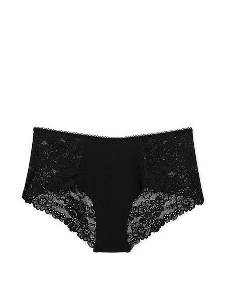 Бесшовные трусики Чики PINK от Victoria's Secret 857351603 черные 857351603 фото