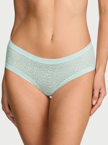 Бесшовные трусики Чики Victoria's Secret 442946170 бирюзовые 442946170 фото